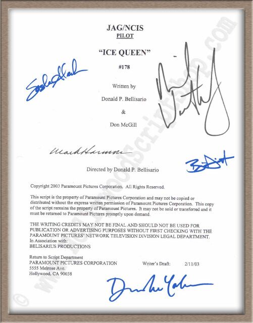 NCIS Signed TV Script