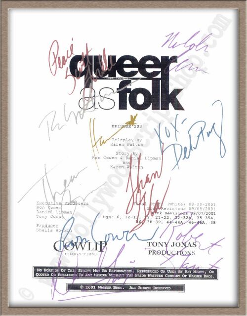 Queer As Folk Signed TV Script
