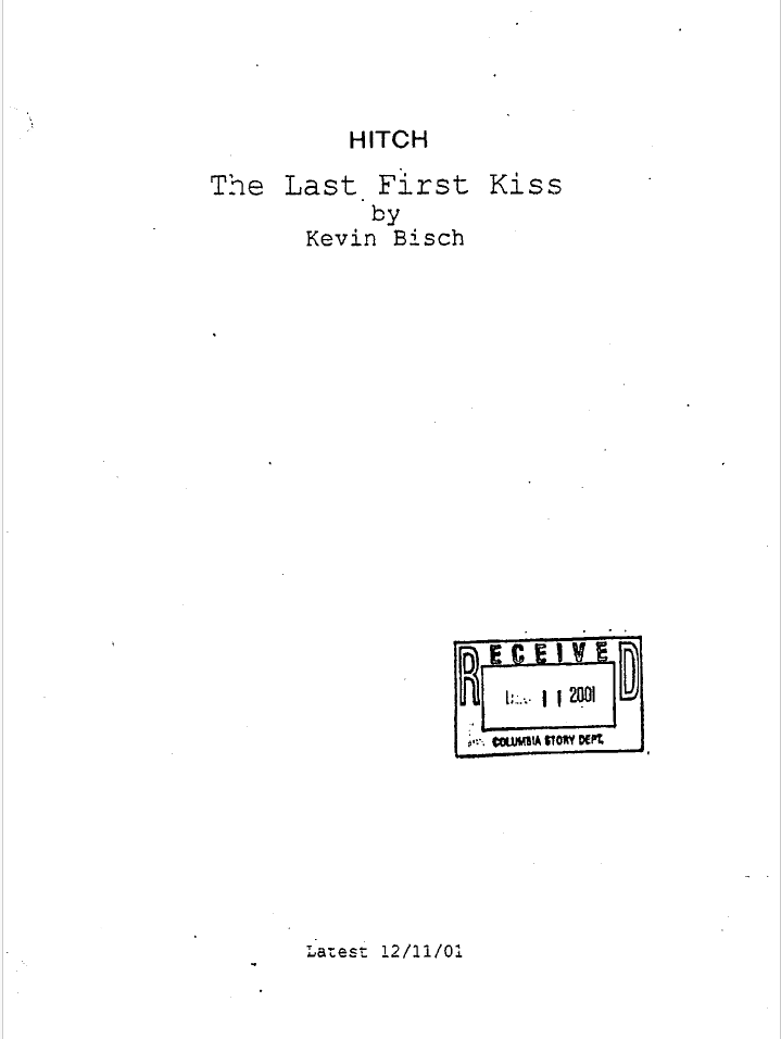 Hitch Movie Script